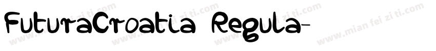 FuturaCroatia Regula字体转换
